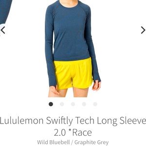 Lululemon Swiftly Tech 2.0 Race Length Longsleeve